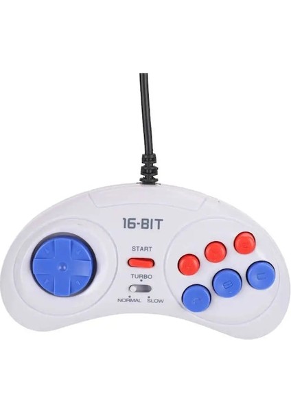 1 ADET-16BIT 9-Pin Mini Elde Kullanılır Oyun Konsolu Ergonomik Oyun Denetleyicisi Beyaz Sega Pubg Mobile Gamepad Için Küçük Boyutlu ve Hafif (Yurt Dışından)