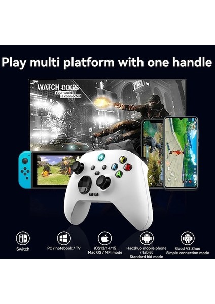 BLUE-G11 Kablosuz Bt Mekanik Oyun Denetleyicisi Anahtarı Pro Pc Android Ios Akıllı Telefon Tv Set Üstü Kutusu 2.4g Gamepad Joystick (Yurt Dışından)