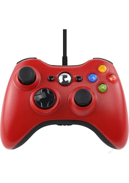 Kırmızı-Xbox 360 Için Microsoft USB Kablolu Denetleyici Pc Cep Telefonu Joypad Gamepad Konsolu XBOX360 Oyun Joystick Için Kablolu (Yurt Dışından)