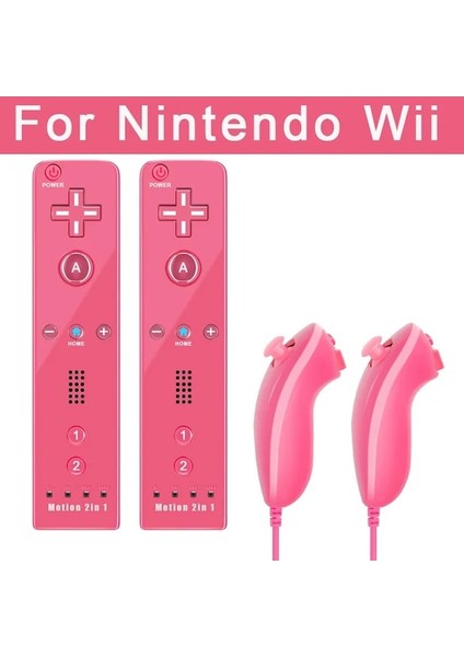 2pc Beyaz Hareket-Nintendo Wii ve Wii U Oyun Gamepad'leri Ile Uyumlu Nunchuck Denetleyici Joystick Gamepad Wii Nunchuck Denetleyicisi Için Yedek (Yurt Dışından)