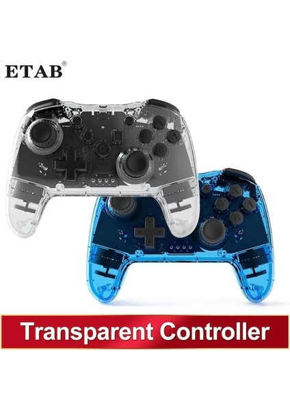 Kristal Yeşil-Bluetooth Kablosuz Şeffaf Denetleyici Nintendo Anahtarı Pc Ps3 Joystick Hd Çift Titreşim Turbo 6 Eksen Jiroskop Gamepad (Yurt Dışından) fırsatları