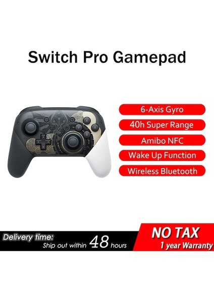 Garip Avcılık-Kablosuz Bluetooth Oyun Denetleyicisi Altı Eksenli Jiroskop Uyandırma Fonksiyonu Gamepad Switch Pro Fessional Kablosuz Denetleyici (Yurt Dışından)
