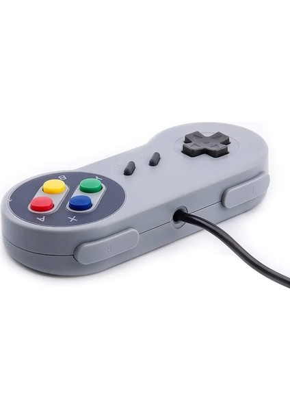 2 Adet Siyah Kablolu USB Gamepad Denetleyicisi Pc Dizüstü Windows 7/8/10 Snes Retro USB Joystick Joypad Mac Os x Raspberry Pi Retropie (Yurt Dışından)