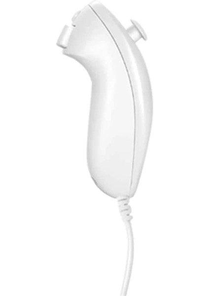 Beyaz-1 Adet-Sol Sağ El Nunchuck Wii El Kavisli Oyun Kolu Denetleyicisi Nintendo Wii Oyun Denetleyicisi Nunchuck Wii Gamepad Için (Yurt Dışından)