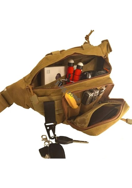 Siyah Renk-Açık Erkekler Su Geçirmez Molle Bel Fanny Paketi Taktik Askeri Spor Ordu Çanta Yürüyüş Balıkçılık Avcılık Kamp Seyahat Kemer Paketi (Yurt Dışından) fırsatları