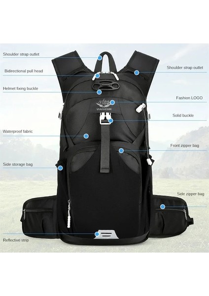 Turuncu-Açık Kamp Su Geçirmez Nefes Sırt Çantası Büyük Kapasiteli Açık Tırmanma Çantası Trekking Spor Çantaları Sırt Çantası (Yurt Dışından) modelleri