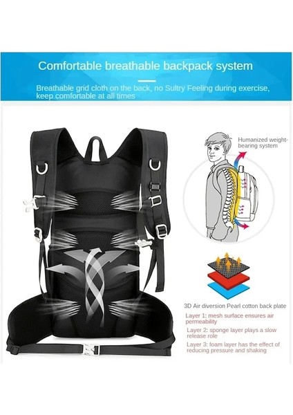 Turuncu-Açık Kamp Su Geçirmez Nefes Sırt Çantası Büyük Kapasiteli Açık Tırmanma Çantası Trekking Spor Çantaları Sırt Çantası (Yurt Dışından) fırsatları