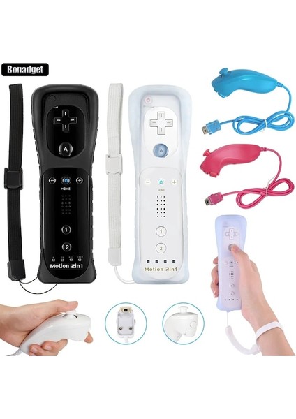 Sol Beyaz-2pcs Wii Konsolu Için Nunchuck Denetleyicili Uzaktan Kumanda Wii Oyun Kontrolü Için Motion Plus Ile Kablosuz Gamepad (Yurt Dışından) fiyatları