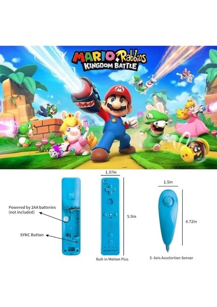 Sol Beyaz-2pcs Wii Konsolu Için Nunchuck Denetleyicili Uzaktan Kumanda Wii Oyun Kontrolü Için Motion Plus Ile Kablosuz Gamepad (Yurt Dışından) fırsatları