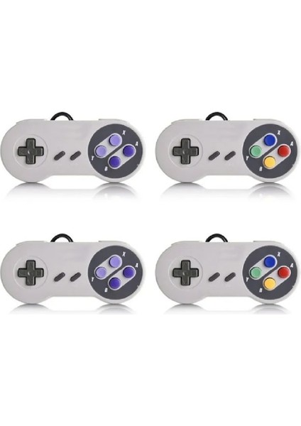 2pcs-Color-2pcs USB 2.0 Pc Gamepad Kablolu Oyun Denetleyicisi Joystick Joypad Oyun Denetleyicisi Windows Pc Için Snes Oyun Pedi Mac Bilgisayar Kontrolü (Yurt Dışından)