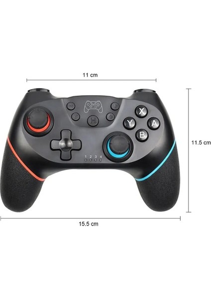 Kablosuz Bluetooth Denetleyicisi Nintendo Anahtarı/anahtarı Lite Gamepad Pro Denetleyicisi Ns Anahtarı Konsolu Için 6 Eksenli Kolu Ile (Yurt Dışından)