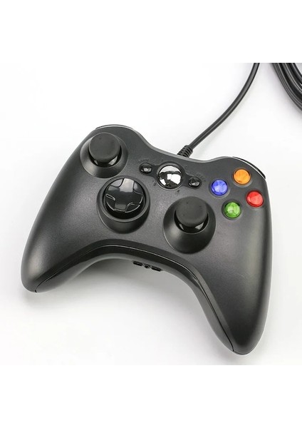 Windows 7 8 10 Için Resmi Microsoft Pc Denetleyicisi Için Xbox 360 Denetleyici Joystick Için Mavi USB Kablolu Gamepad (Yurt Dışından)