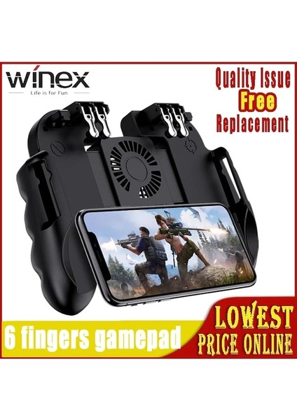 Dahili Pil Fanı-Gamepad Pubg Kontrol Cihazı Android Joystick Mobil Oyun Pedi Oyun Kontrol Cihazı El Tipi Oyuncular Winexıphone Xiaomi Için Soğutucu Fanlı (Yurt Dışından) fiyatları