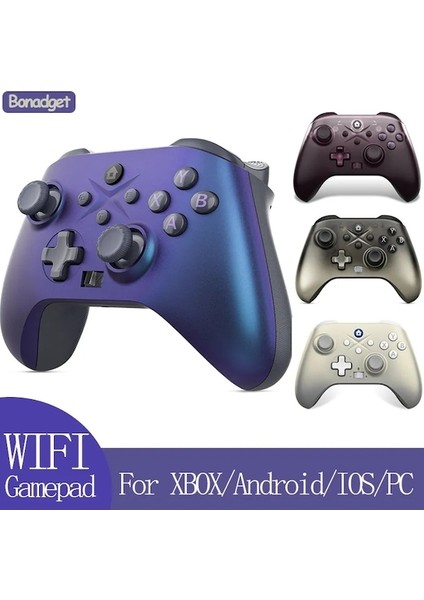 2.4g Turuncu-Wifi Kablosuz Denetleyici Xbox/xboxseries/xboxone/mac/android/ios/windows Altı Eksenli Oyun Tahtası Trobo Fonksiyon Paylaşımı Gamepad (Yurt Dışından)