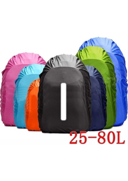 Other-C Siyah Yağmur Kapak Sırt Çantası Yansıtıcı 25L 35L 45L 60L Su Geçirmez Çanta Moda Taktik Açık Kamp Yürüyüş Tırmanma Toz Yağmurluk (Yurt Dışından) fiyatları