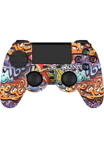 Graffiti-Ps4 Bluetooth Denetleyicisi Için Ps4/ıos/android/ipad/pc Kablosuz Oyun Denetleyicisi Konsolu Titreşim Aksesuarları (Yurt Dışından)