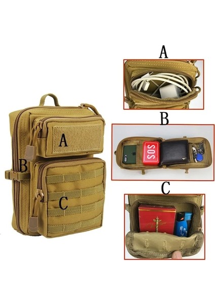 Armgreen-Çok Fonksiyonlu Taktik Kılıfı Kılıf Askeri Molle Kalça Bel Çantası Cüzdan Telefon Kılıfı Kamp Yürüyüş Çantaları Avcılık Paketi (Yurt Dışından) modelleri