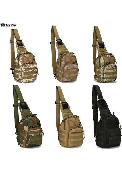 Siyah-Açık Omuz Askeri Çanta Spor Tırmanma Sırt Çantası Omuz Taktik Yürüyüş Kamp Avcılık Sırt Çantası Balıkçılık Sırt Çantası (Yurt Dışından) modelleri