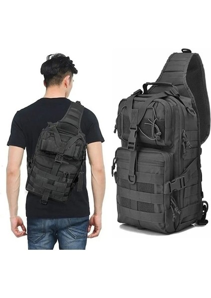 Gri-Açık Askeri Taktik Sling Spor Seyahat Göğüs Çantası Omuzdan Askili Çanta Erkekler Kadınlar Için Crossbody Çanta Yürüyüş Kamp Ekipmanları (Yurt Dışından) modelleri