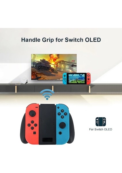 Siyah-Nintendo Anahtarı OLED Denetleyici Kavrama Kolu Gamepad Destek Braketi Oyun Tutucu Şarj Standı Kavrama Foswitch/anahtar OLED (Yurt Dışından)