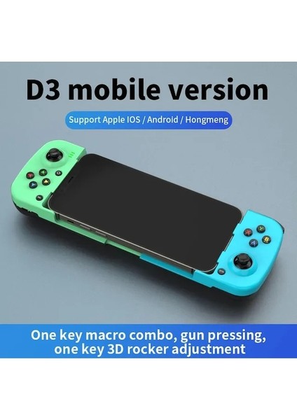 Gri-Kablosuz Gamepad Denetleyicisi Cep Telefonu Joystick Için Geri Çekilebilir Gamepad Streç Kablosuz Bluetooth Bağlantılı Android Ios Uyumlu (Yurt Dışından)