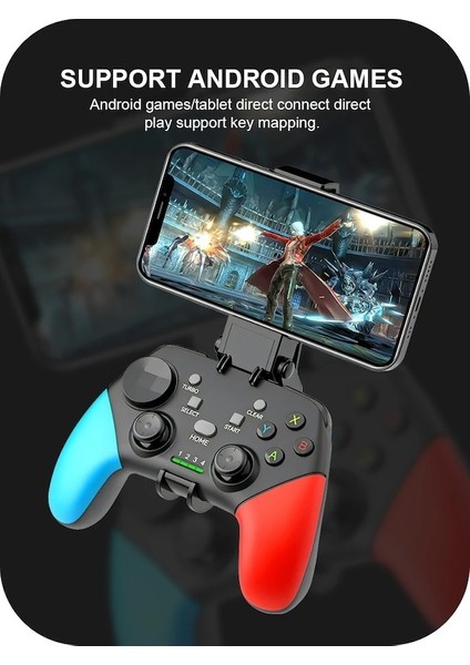 Siyah Hiçbir Paket-Bt 5.0 Kablosuz Gamepad Android Cep Cep Telefonu Kontrol Aksesuarları Minecraft Genshin Pubg Ppsspp Için Joystick Oyun Denetleyicisi (Yurt Dışından)