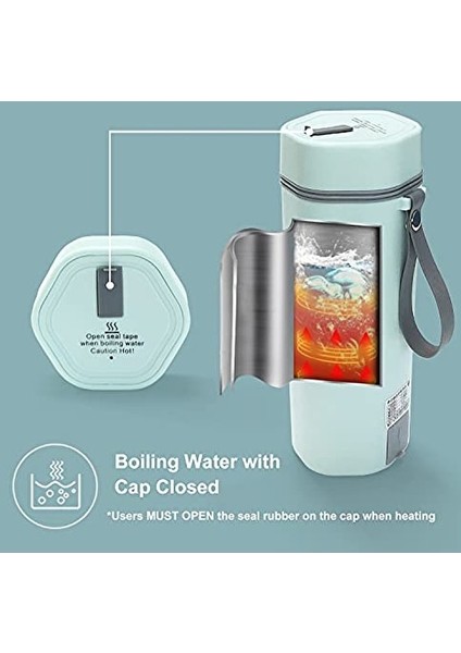 Xcj Taşınabilir Seyahat Ev Elektrikli Su Isıtıcısı 220V Mini Elektrikli Bardak Hızlı Kaynatın Paslanmaz Çelik Şişe Dökülme Önleyici Çay Kahve Beyaz (Yurt Dışından) fırsatları