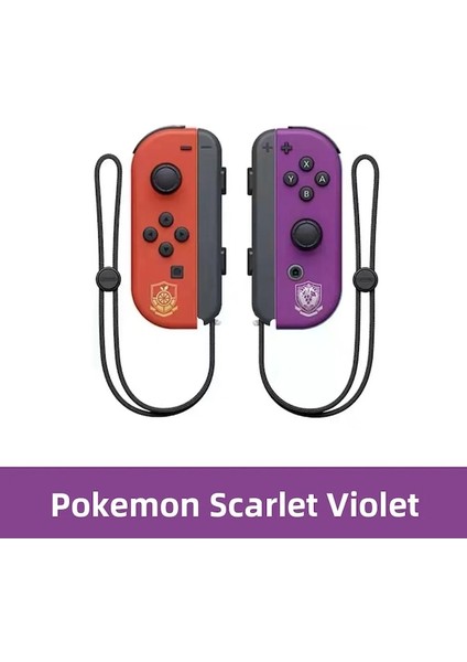 Scarlet Violet-Joy Pad Eksileri 3 Anahtar Denetleyici Joystick Gamepad Uyandırma Fonksiyonlu 6 Eksen Gyro Kablosuz Kontrol Anahtar Kontrolörleri (Yurt Dışından)