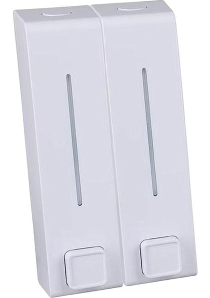 Beyaz Sabunluk Duvara Monte 600ML Losyon Duş Jeli Konteyner Dispenseri Mutfak Için (Yurt Dışından)