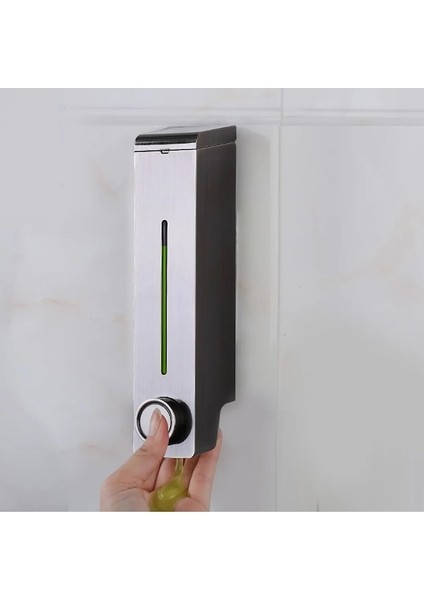 Ahşap Tahıl-Sıvı Sabunluk Manuel Duvara Montaj 305 ml Banyo Aksesuarları Plastik Deterjan Şampuan Dispenserleri Mutfak Sabun Şişesi (Yurt Dışından) modelleri
