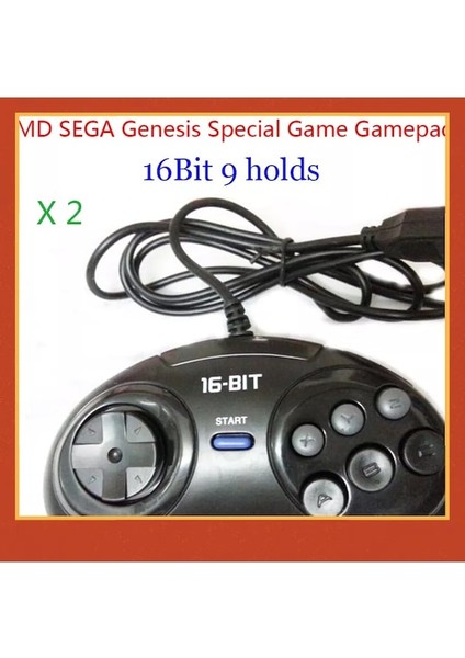 Adet Gamepad-2 Adet/1 Adet Md Sega Gamepad 16BIT Sega Genesis Oyun Denetleyicisi 9 Delik Sega Joypad Yüksek Kalite Iyi Oyun Aksesuarları (Yurt Dışından)