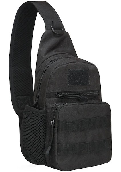 Haki-Askeri Taktik Sling Omuz Çantası Erkekler Açık Yürüyüş Kamp Ordu Avcılık Balıkçılık Şişe Göğüs Paketi Sling Molle Sırt Çantası (Yurt Dışından)