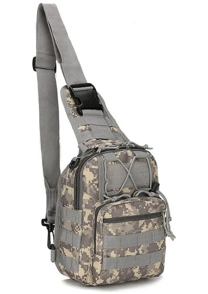 Siyah-Açık Askeri Taktik Sling Spor Seyahat Göğüs Çantası Omuzdan Askili Çanta Erkekler Kadınlar Için Crossbody Çanta Yürüyüş Kamp Ekipmanları (Yurt Dışından) fırsatları