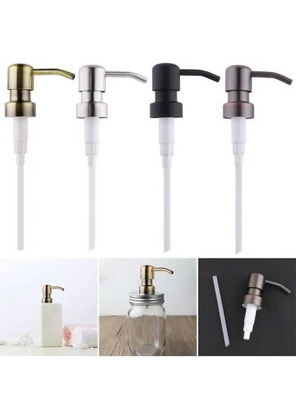 Siyah-Metal Dıy Kuş Kafası Banyo Sabun Pompası Sıvı Losyon Şampuan Dispenseri Yedek Basın Kafası Kavanoz Tüp Ev Banyo Mutfak Için (Yurt Dışından) fiyatları