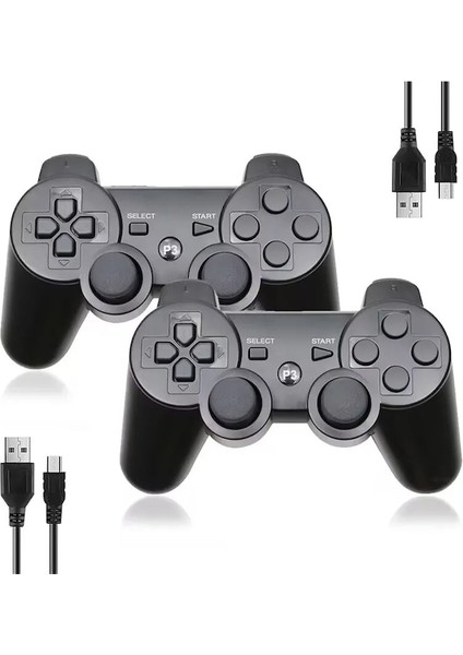 Siyah-Sony Ps3 Denetleyici Bluetooth Gamepad Play Station 3 Joystick Dualshock 3 Sıxaxıs Controle Için Kablosuz Konsol (Yurt Dışından)