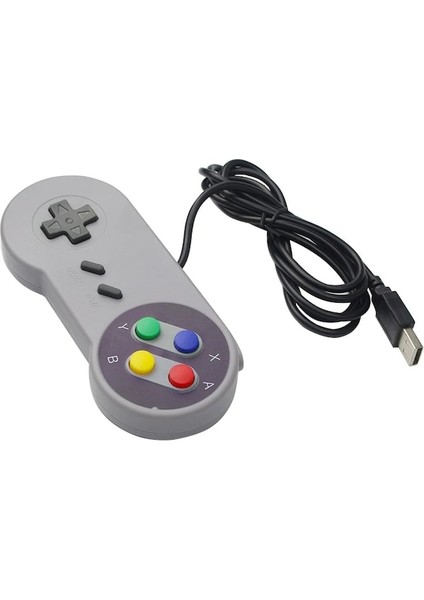 2 Adet-Kablolu USB Oyun Denetleyicisi Gamepad Retro Joypad Siyah Gri Gamepad Pc Için Nespi 4 4 Kılıf Için Ahududu Pi 5/4/3b + (Yurt Dışından)