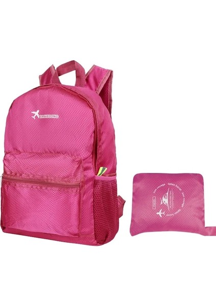 Pembe Renk-Yeni 10L-20L Hafif Taşınabilir Katlanabilir Su Geçirmez Sırt Çantası Katlanır Çanta Ultralight Açık Paketi Kadın Erkek Seyahat Yürüyüş Için (Yurt Dışından)