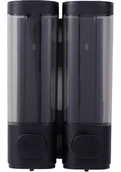 Siyah Çift Kafalı Sıvı Sabunluk Duş Için Duvara Monte Tek/çift/üçlü 300ML Duş Sabunluk No Matkap Banyo Aksesuarları (Yurt Dışından)