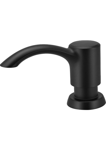 Siyah Mat-Nikel Sabunluk Siyah Mutfak Lavabo Sayacı Sıvı Sabunluk Şişe Mutfak Aksesuarları 500 ml Dahili Pompalar (Yurt Dışından)