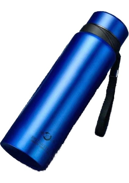 HYT-304 Paslanmaz Çelik Termos Bardak Açık Hava Sporları Su Isıtıcısı Büyük Kapasiteli Taşınabilir - Mavi (Yurt Dışından)