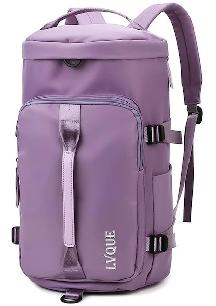 Mor Renk-Spor Çantaları Kadın Erkek Büyük Kapasiteli Spor Salonu Fitness Eğitim Çantaları Oxford Omuz Çantaları Açık Kamp Yürüyüş Sırt Çantası Çanta (Yurt Dışından)