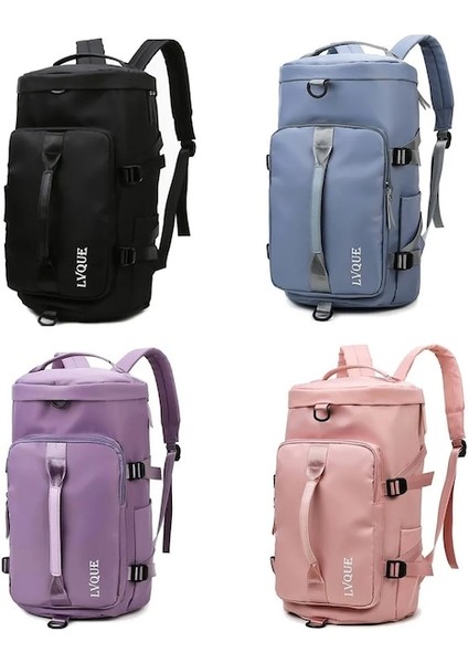 Mor Renk-Spor Çantaları Kadın Erkek Büyük Kapasiteli Spor Salonu Fitness Eğitim Çantaları Oxford Omuz Çantaları Açık Kamp Yürüyüş Sırt Çantası Çanta (Yurt Dışından) fiyatları