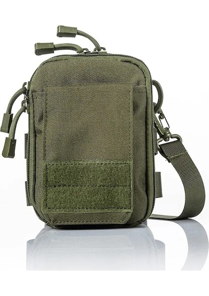 Ordu Yeşil-Naylon Askeri Taktik Çanta Omuz Seyahat Çantası Açık Hava Spor Tırmanma Macera Avcılık Balıkçılık Taşınabilir Molle Alet Çantası Dişli (Yurt Dışından)