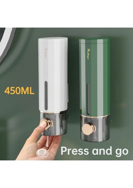 GREEN-450ML Fotoselli Duvara Monte Sabunluk Yıkama El Dezenfektanı Aile El Duş Jeli Şampuan Banyo Aksesuarları (Yurt Dışından) fiyatları