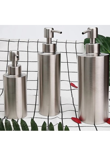 220ML-SIVI Sabunluk Şişesi Jel Şişesi 304 Paslanmaz Çelik Losyon Pompası El Sabunu 250ML/350ML/550ML Mutfak Banyo Dispenseri (Yurt Dışından) modelleri