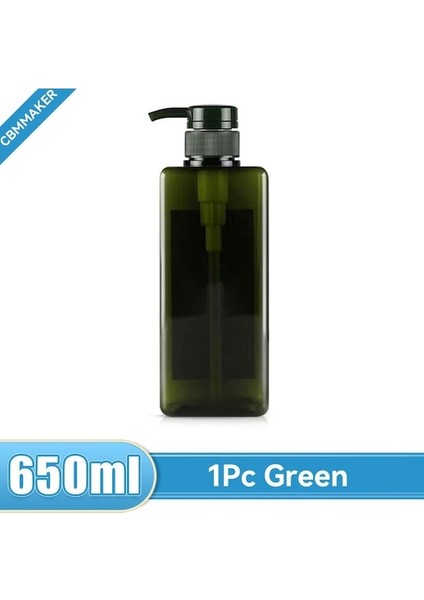 1 Pc Yeşil 650 ml Sabunluk Şişe Köpük Şampuan Şişesi Doldurulabilir Pompa Şişe Şampuan Vücut Yıkama Losyonu Şişesi Köpük Konteyner Banyo Için (Yurt Dışından)
