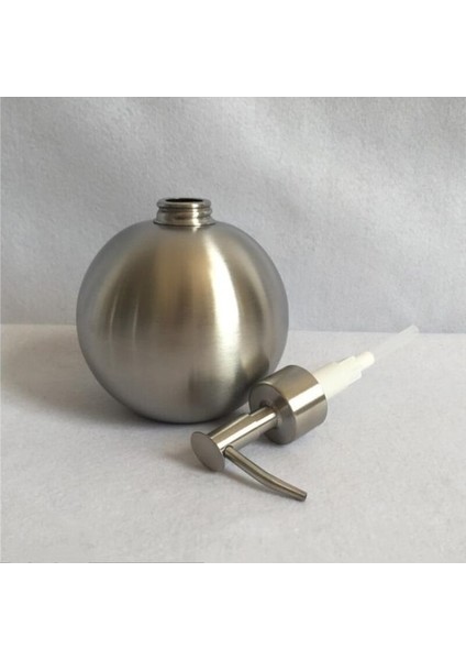 500ML 304 Paslanmaz Çelik Küresel Sıvı Sabun Şişesi Ev Itme Tipi El Temizleyici Dispenser Şişesi (Yurt Dışından)