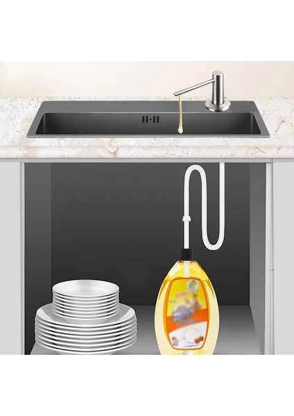 x Nikel-Ince Metal Sıvı Sabunluk Mutfak Lavabo Aksesuarı Losyon Tutucu Pompa Bulaşık Yıkama Deterjan Tutucu Sağlıklı Silikon Tüp (Yurt Dışından) modelleri