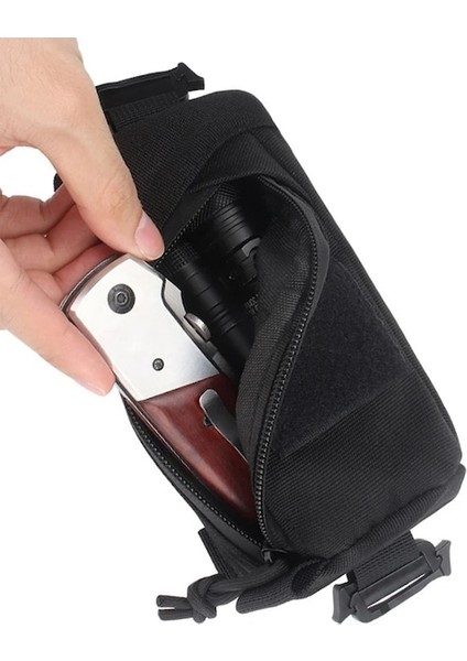 Haki-Açık Omuz Askısı Çantası Sırt Çantası Çeşitli Eşyalar Aksesuarları Kılıfı 900D Naylon Edc Taktik Molle Tıbbi Çanta Seyahat Yürüyüş Avcılık (Yurt Dışından) modelleri