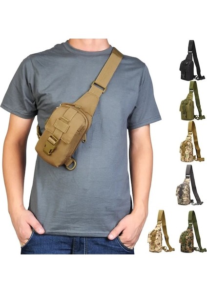 Haki-Taktik Göğüs Çantası Ordu Askeri Açık Erkek Omuz Çantası Mini Paketi Küçük Seyahat Cep Telefonu Kılıfı Yürüyüş Avcılık Crossbody Çanta (Yurt Dışından) fiyatları